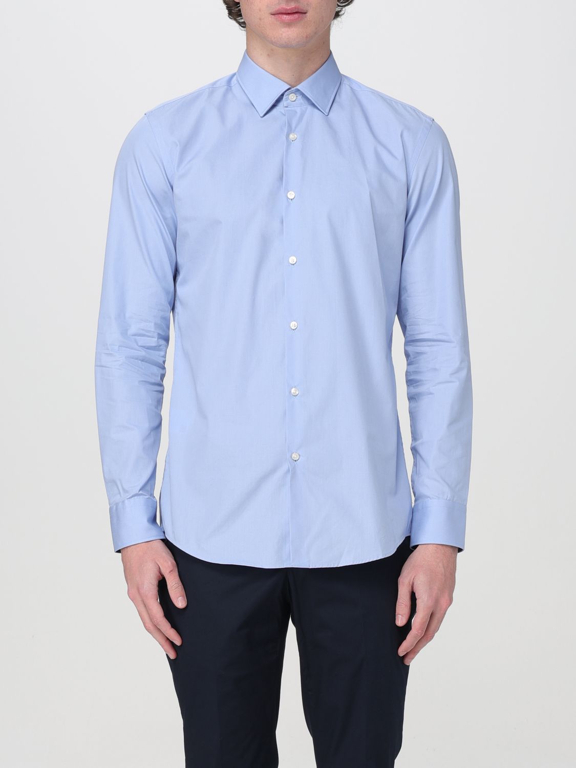 Shirt Men color Sky Blue