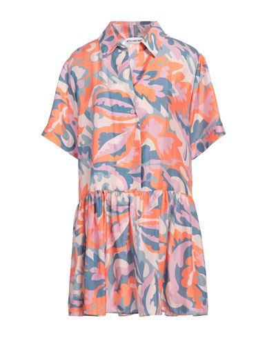 Woman Mini dress Coral Size 2 Silk