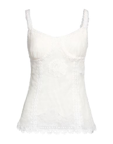 Woman Top White Size 10 Cotton, Polyamide, Elastane, Mohair wool, Wool