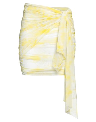 Woman Mini skirt Light yellow
