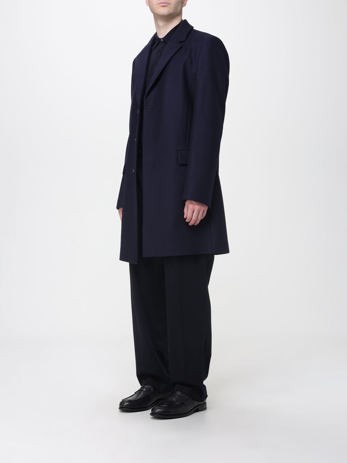 Coat Men color Blue