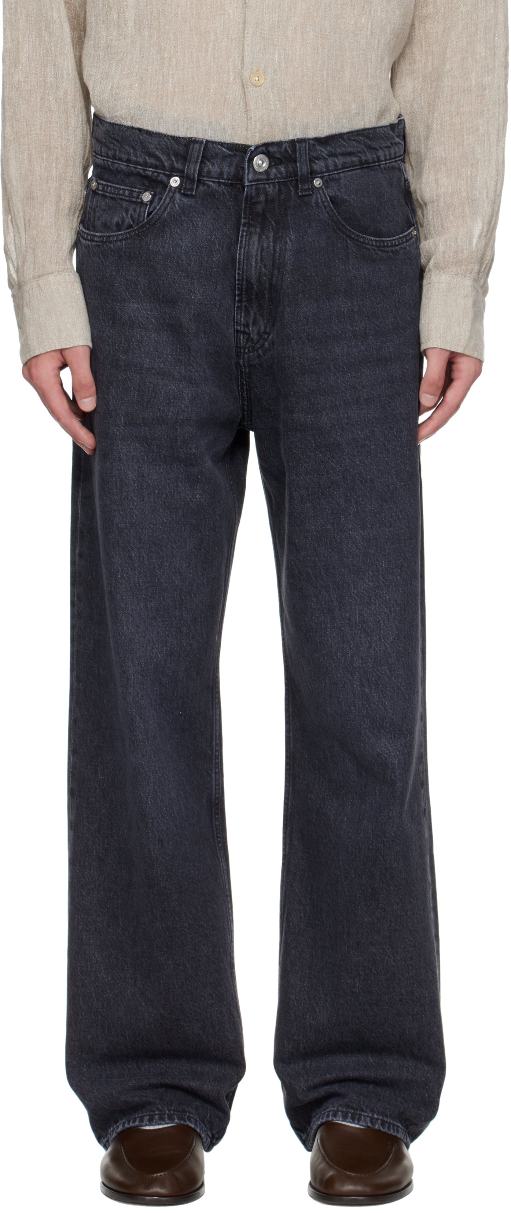 Gray Third Cut Jeans