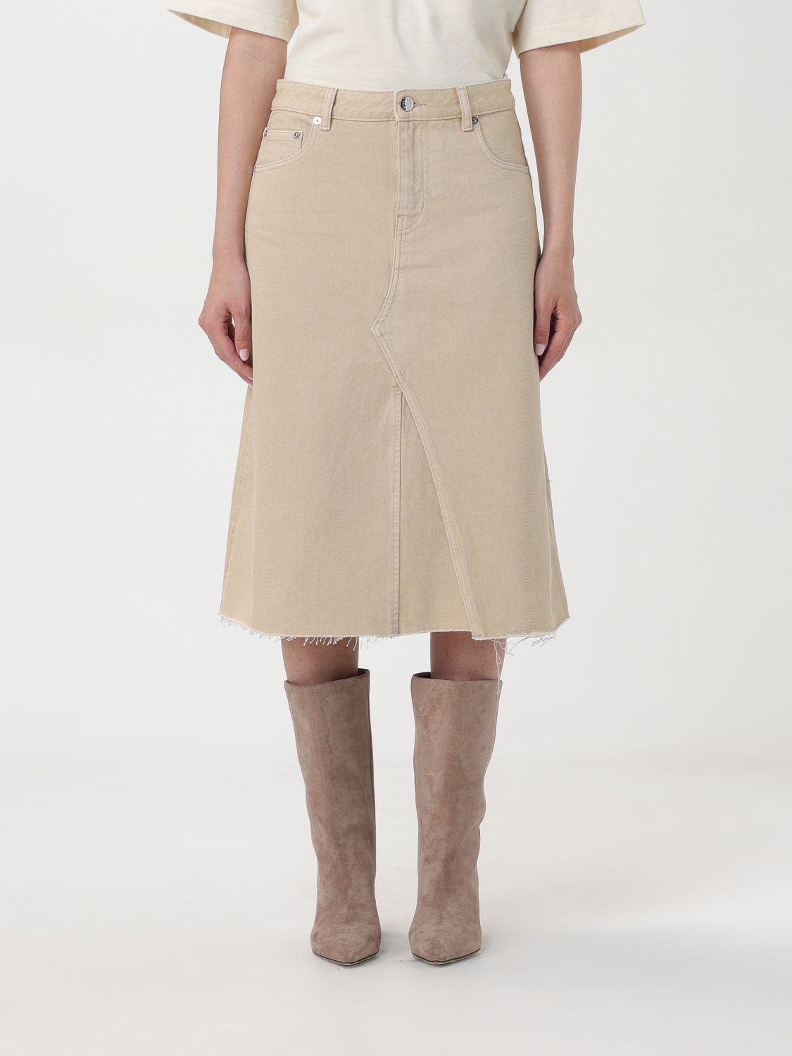 Skirt Woman color Beige