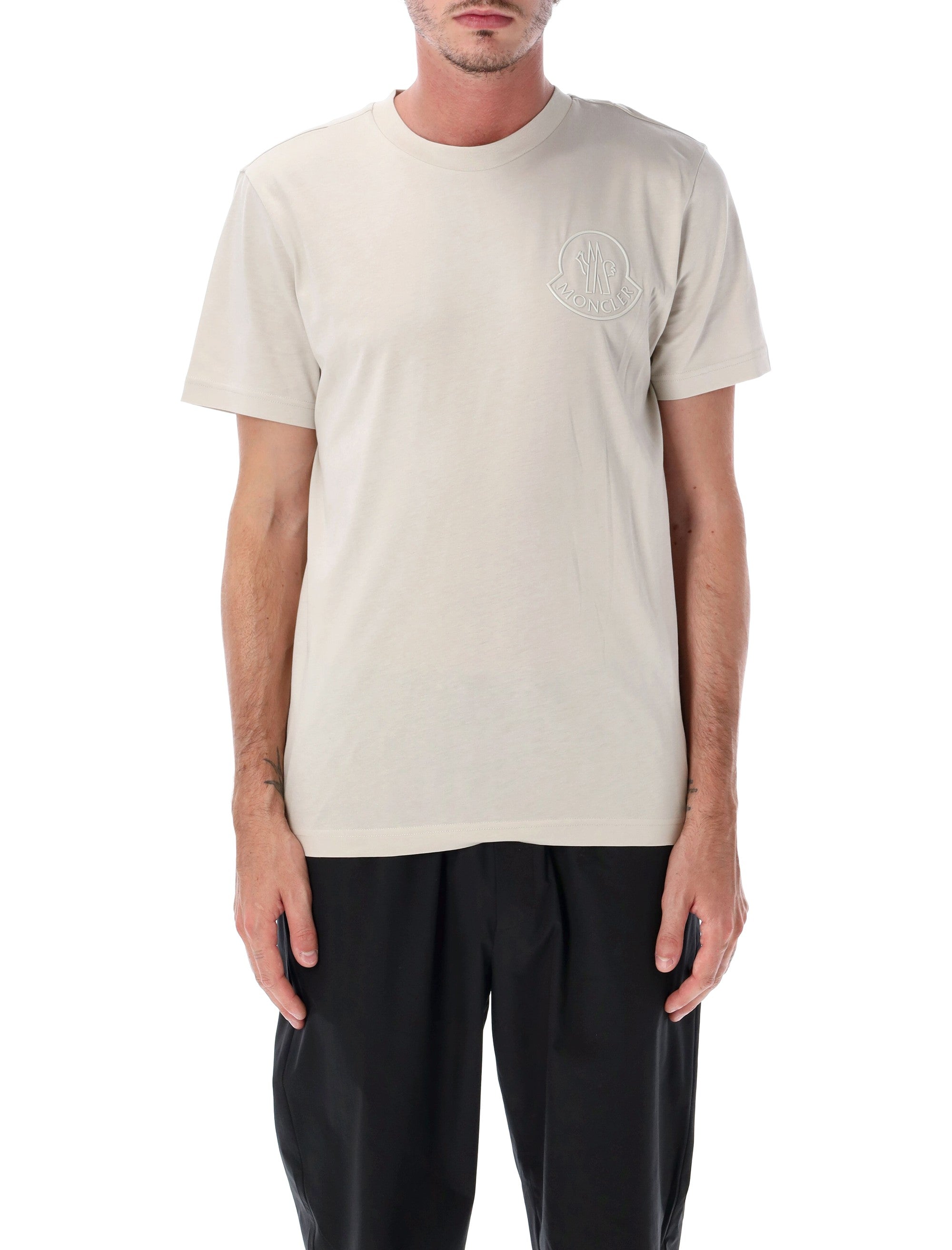 Embroidered Logo Cotton T-Shirt