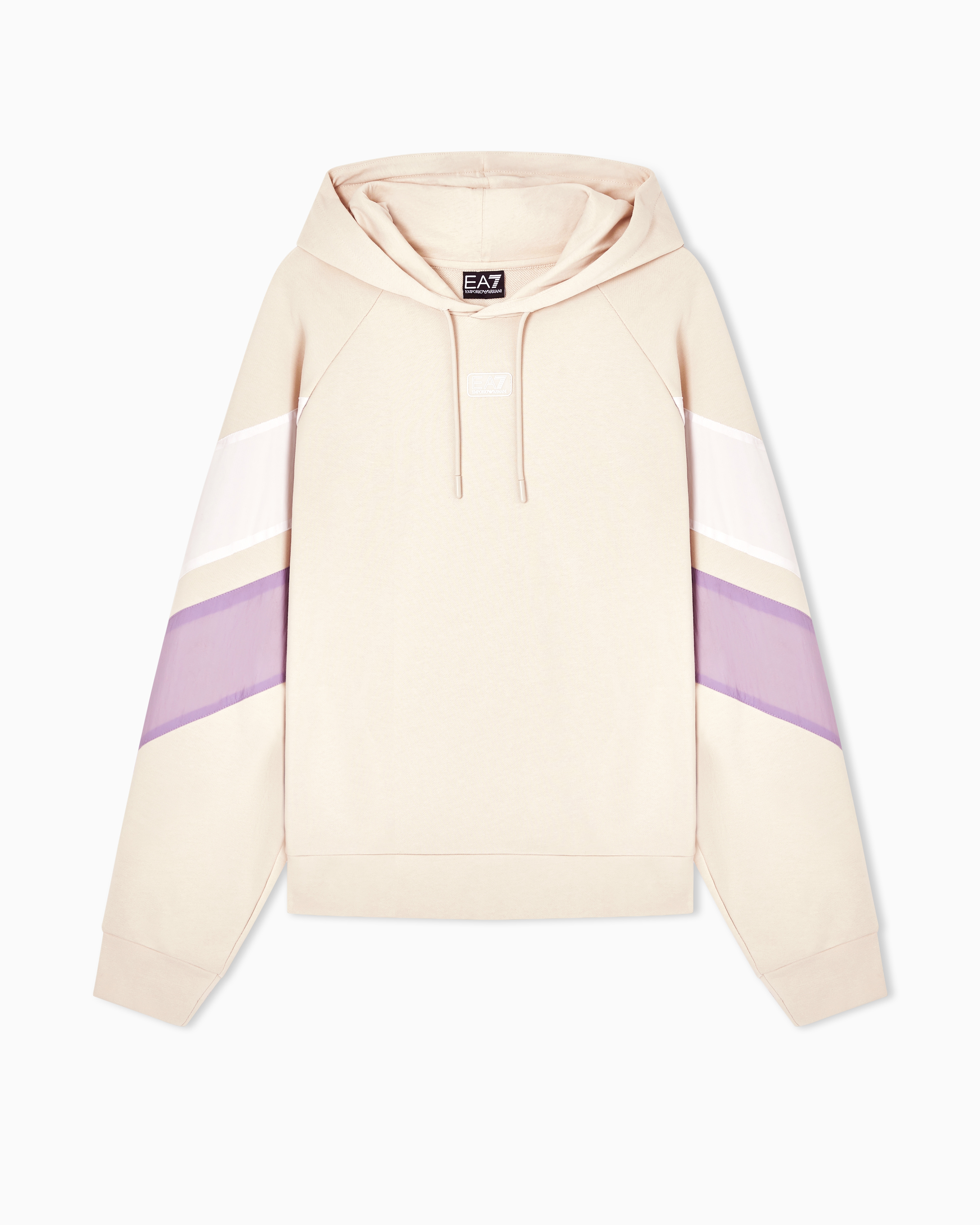 Cotton-blend hooded sweatshirt