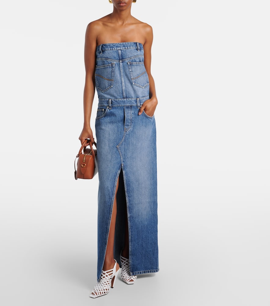 Denim maxi dress