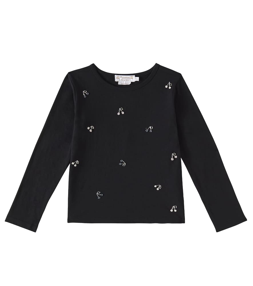 Bonpoint Tidjiane beaded cotton jersey T-shirt