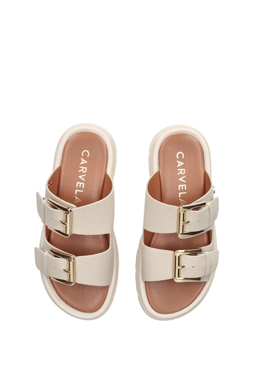Carvela Women's 'Pavilion' Leather Sandals in Crea