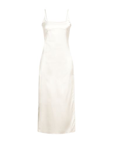 Jacquemus Woman Midi dress Ivory Size 4 Viscose, Elastane