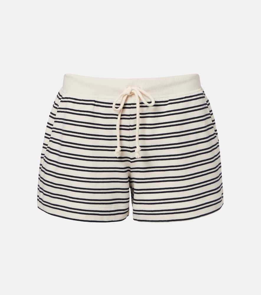Amy striped cotton jersey shorts
