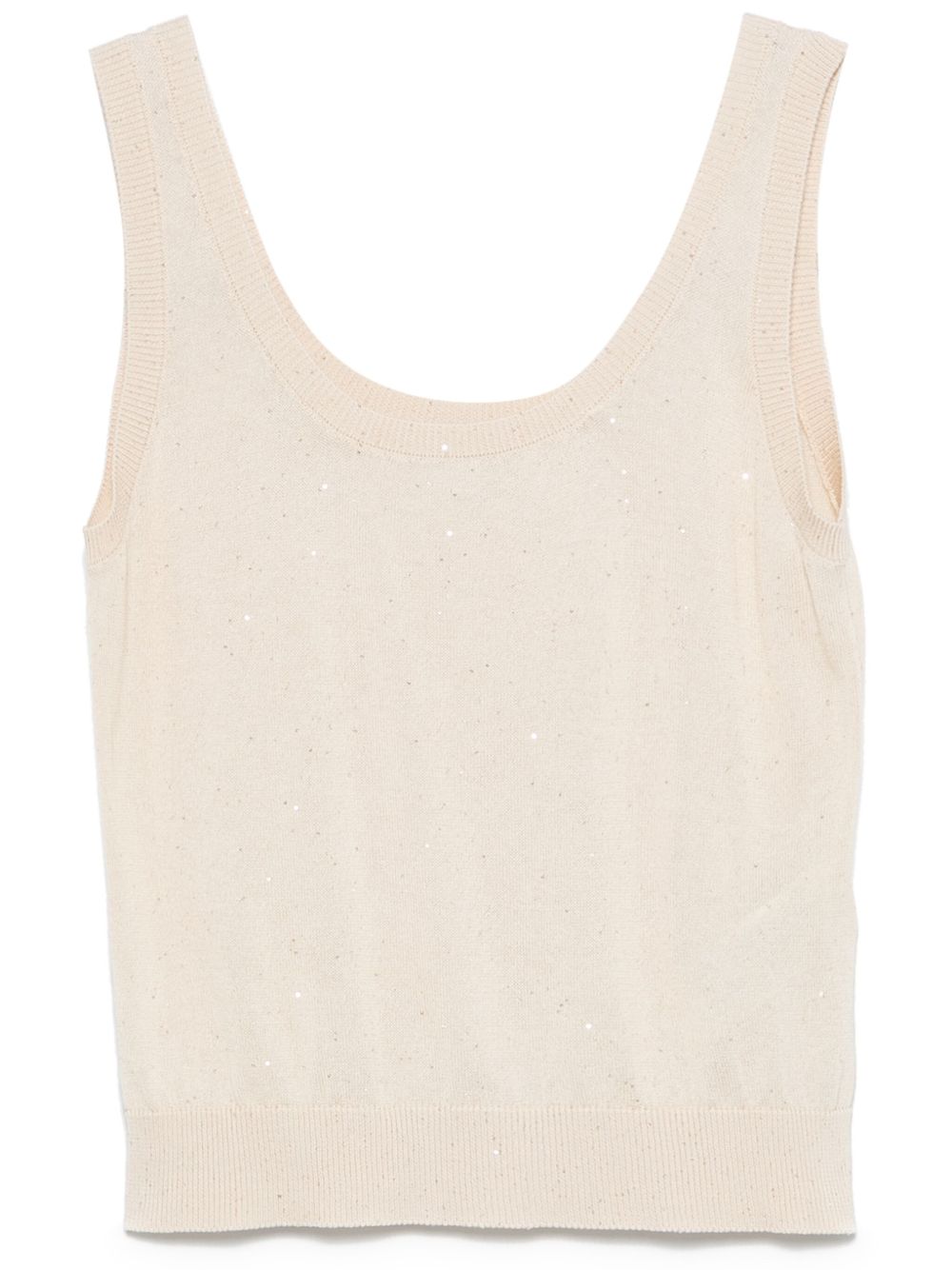Knitted tank top - Neutrals