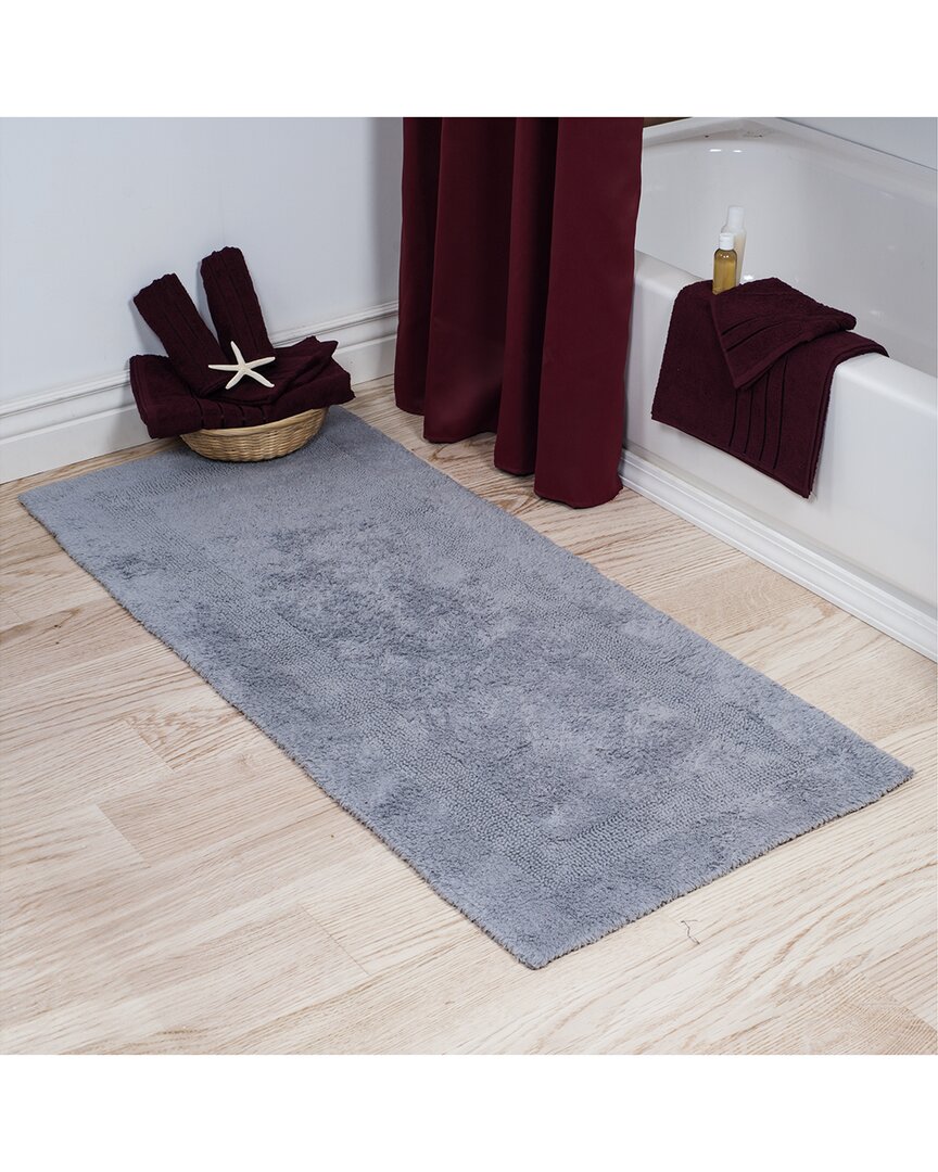Cotton Plush Reversible Long Bath Mat