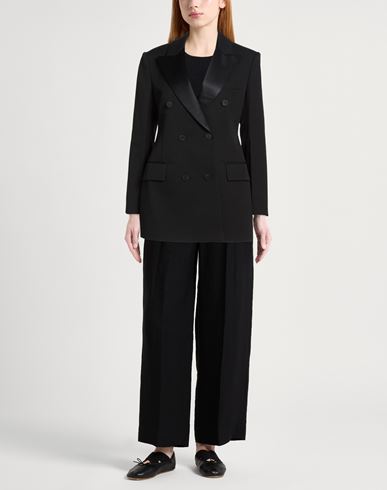 Woman Blazer Black Size 2 Wool