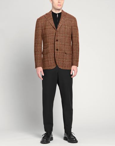 By Slowear Man Blazer Tan Size 38 Virgin Wool, Polyamide