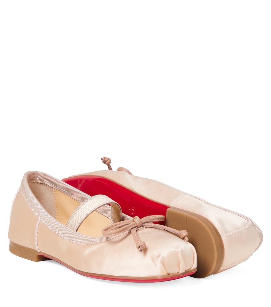 Baballet crêpe satin ballet flats