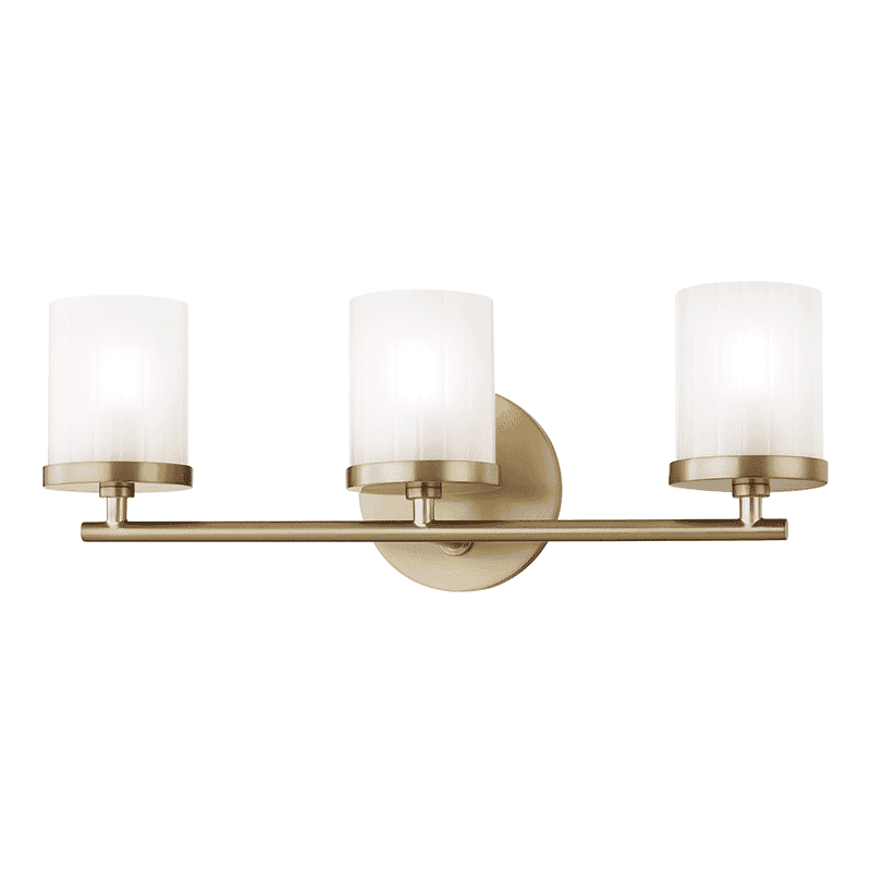 Mitzi Ryan 3-Light 18" Bathroom Vanity Light in Aged Bra