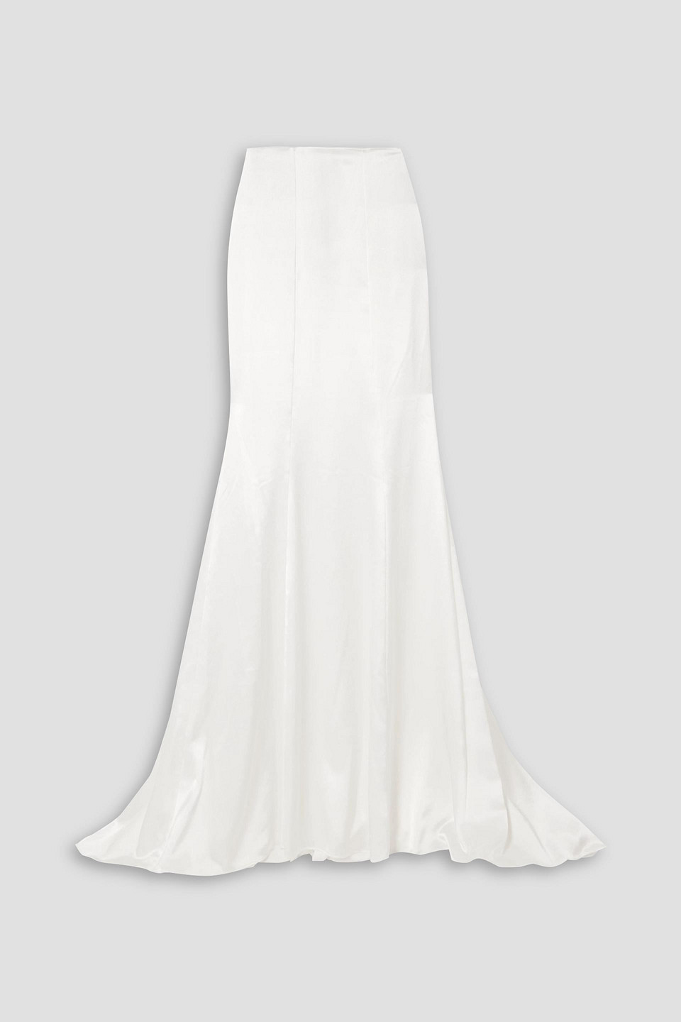 Amalfi draped satin maxi skirt - White - FR 34