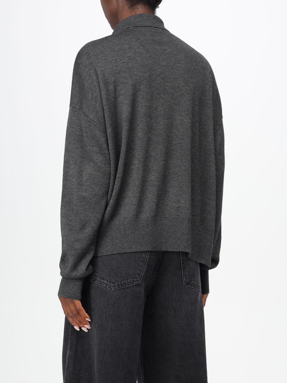 Galix spread-collar jumper - Brown