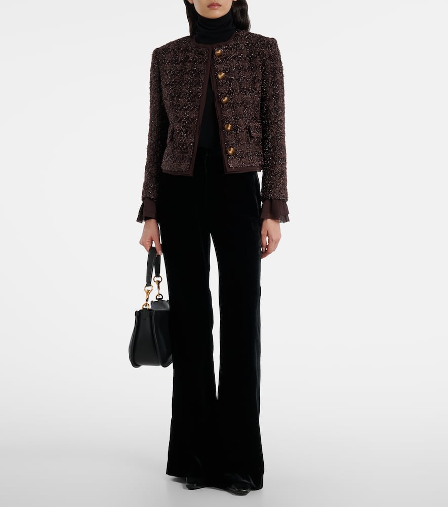 Audrina metallic tweed jacket