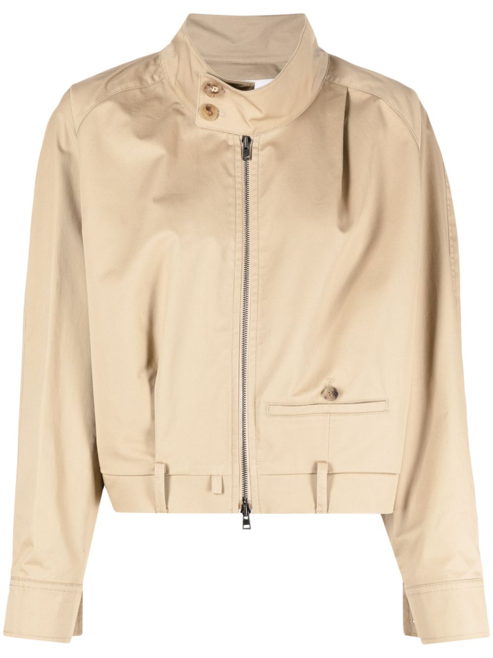 Trouser-motif bomber jacket - Brown