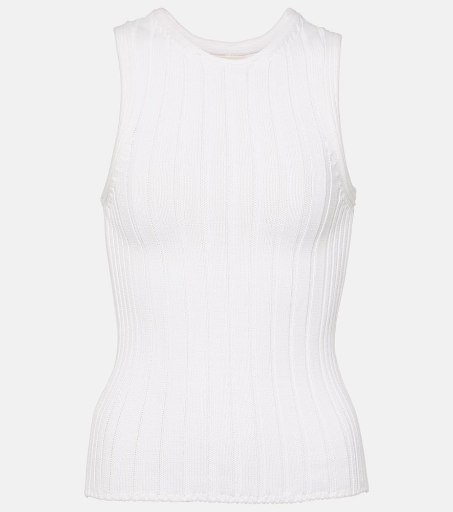 Khaite Manu cotton-blend tank top