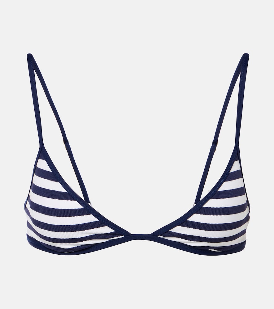 Striped bikini top