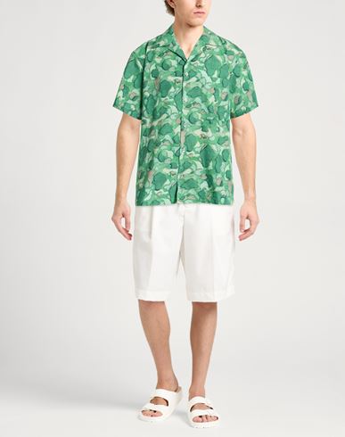 Man Shirt Green Size 16 Cotton