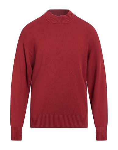 Man Sweater Brick Size 40 Virgin Wool