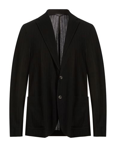 Man Blazer Black Size 44 Cotton