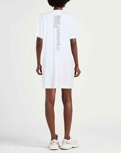 Woman Mini dress White Size M Organic cotton