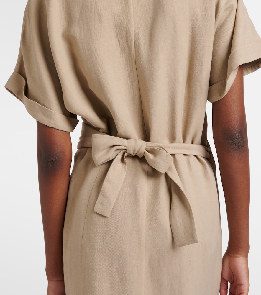 Draped wrap dress