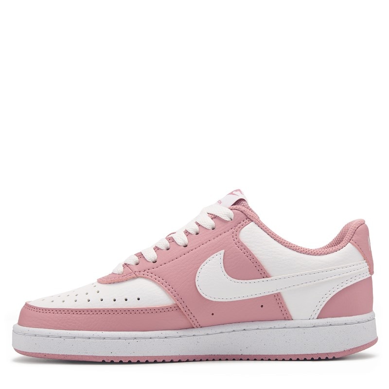 Women's Court Vision Low Sneakers (Pink/White)