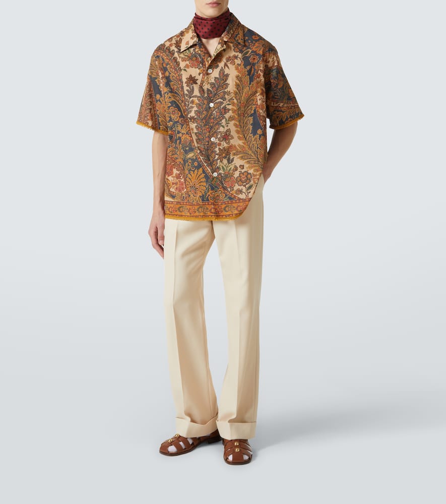 Paisley linen shirt