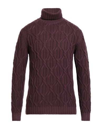 Man Turtleneck Garnet Size 40 Virgin Wool, Cashmere