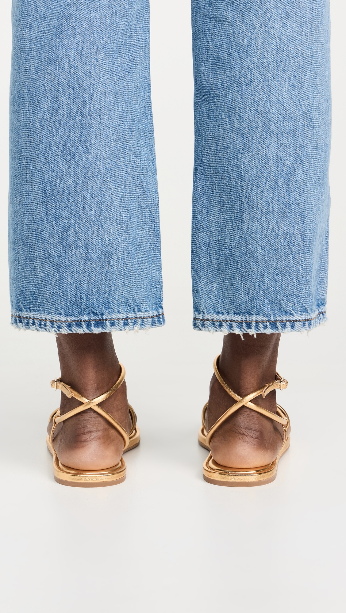 Noor Strappy Sandals Gold