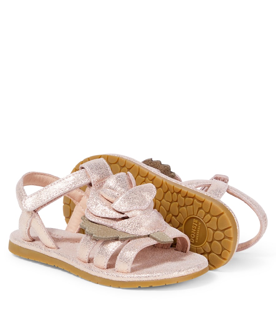 Donsje Fiyola glitter leather sandals