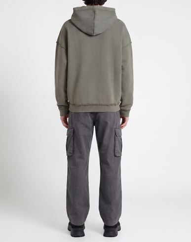 Man Sweatshirt Military green Size M Cotton, Polyester