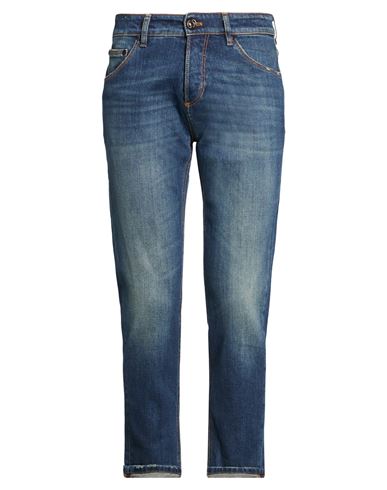 Man Jeans Blue Size 31 Cotton, Elastane