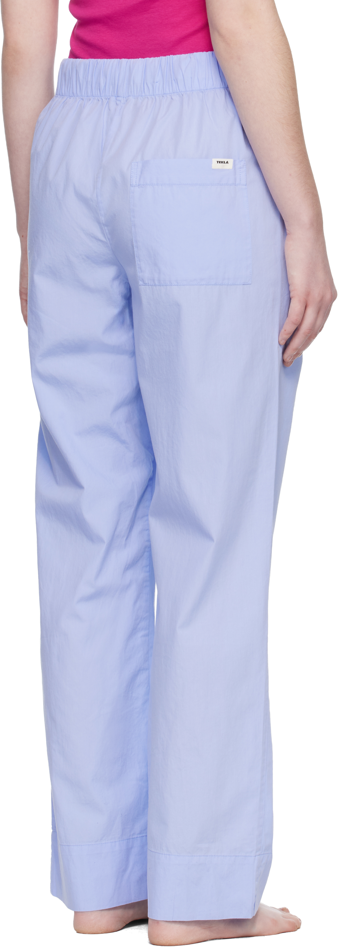Blue Poplin Pyjama Pants