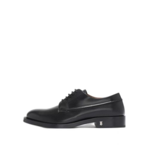 Monogram motif derby shoes