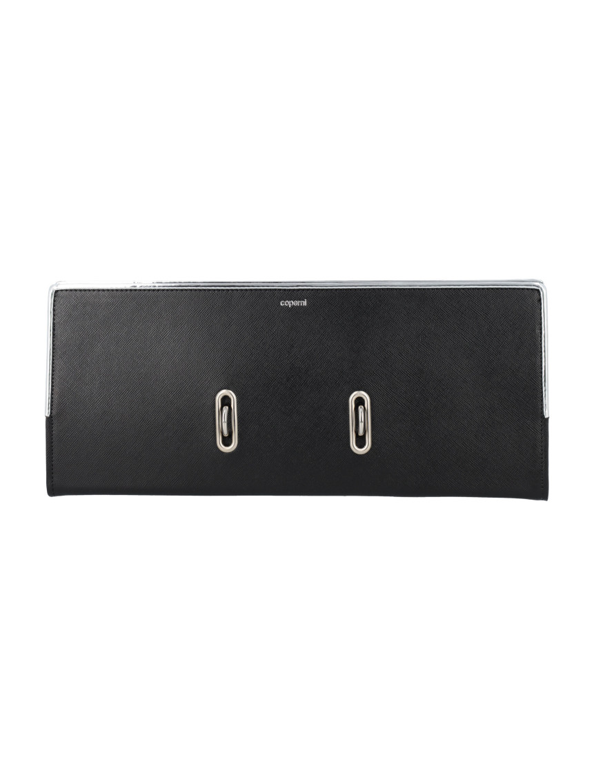 Black Binder clutch