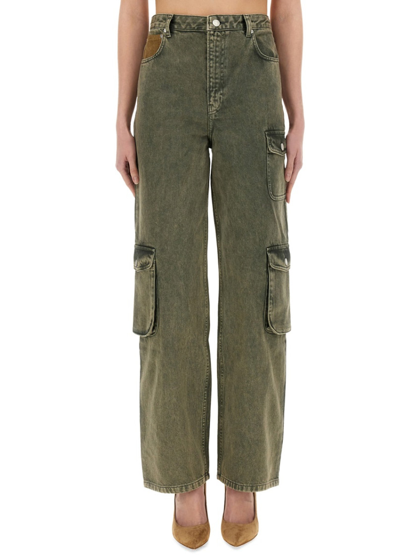 Khaki Relaxed High Rise Jeans