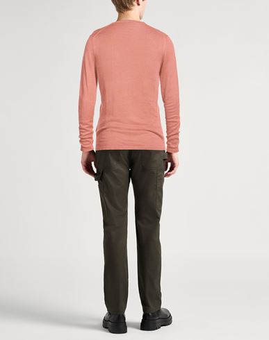Man Sweater Coral Size 38 Linen