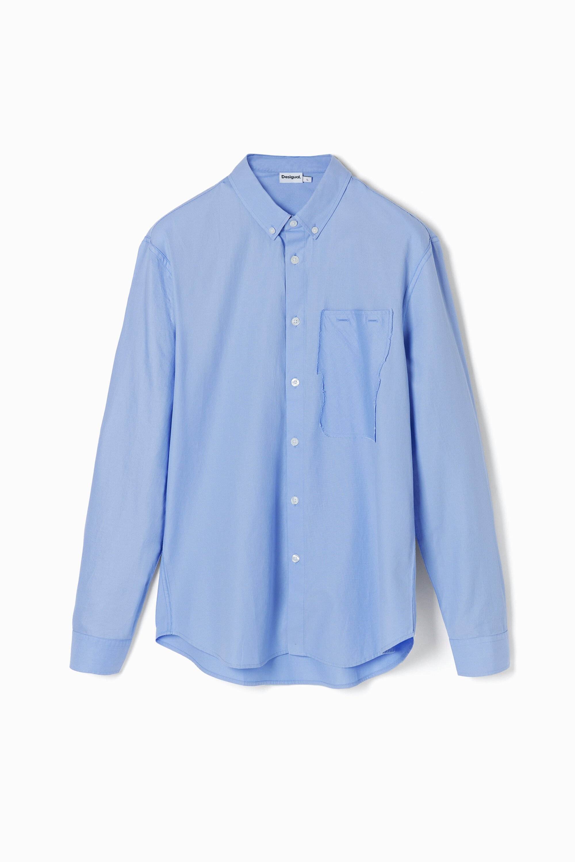 Patchwork poplin shirt