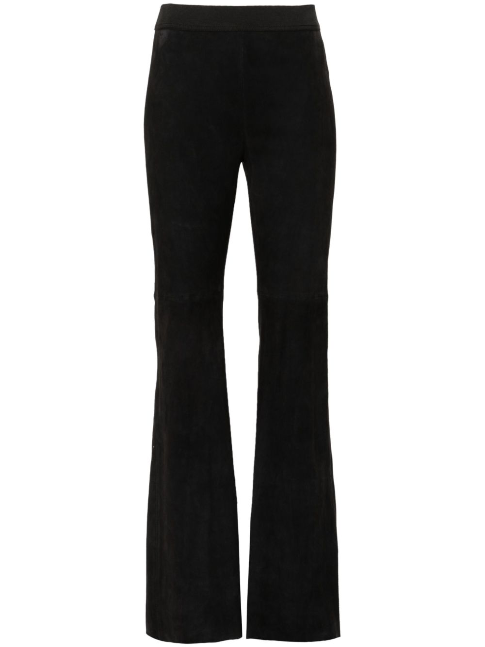 Suede trousers - Black