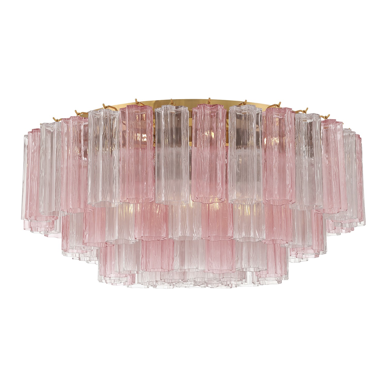 Aged Brass Flush Mount from the Addis Collection