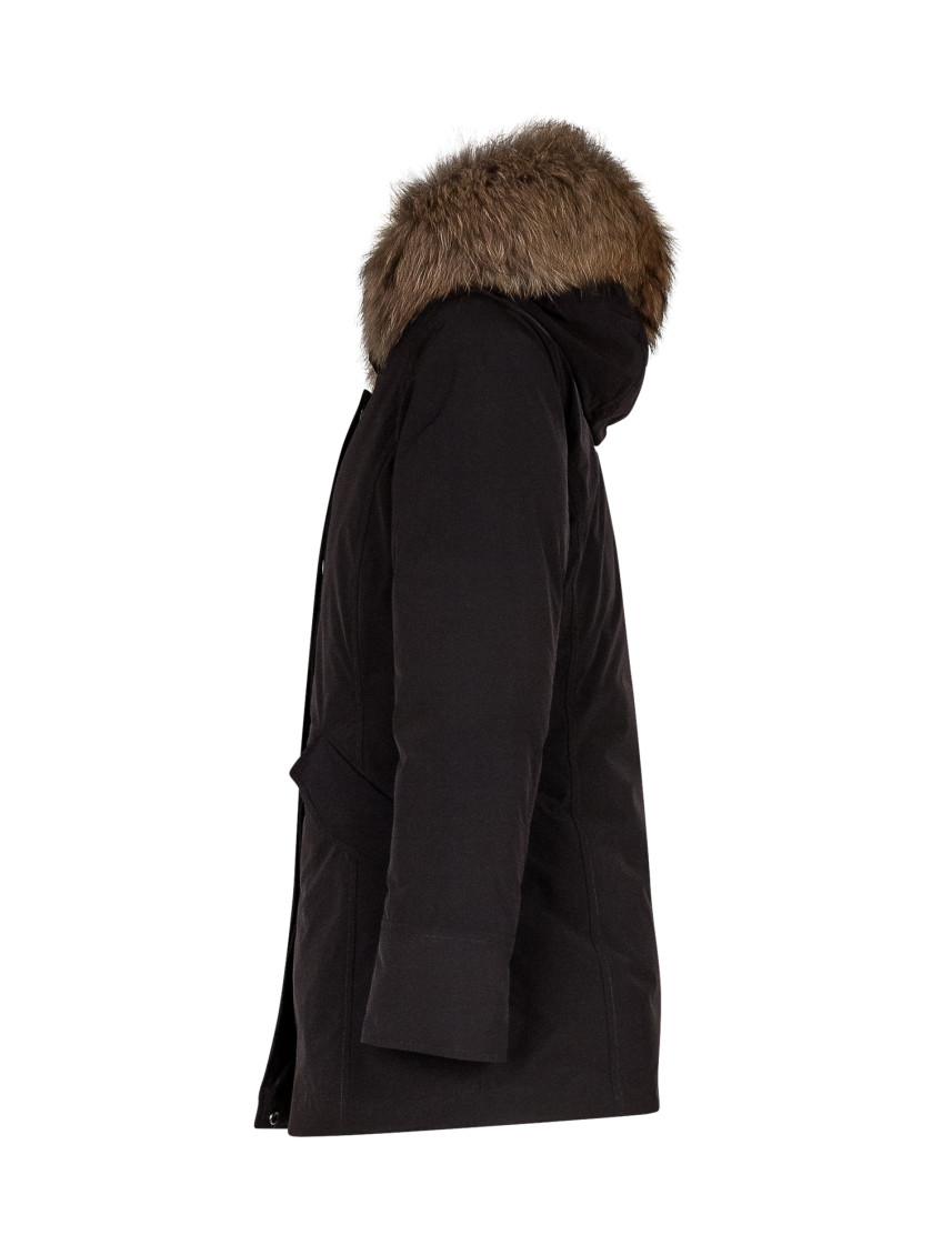 Girls Black Hood Trench Coat