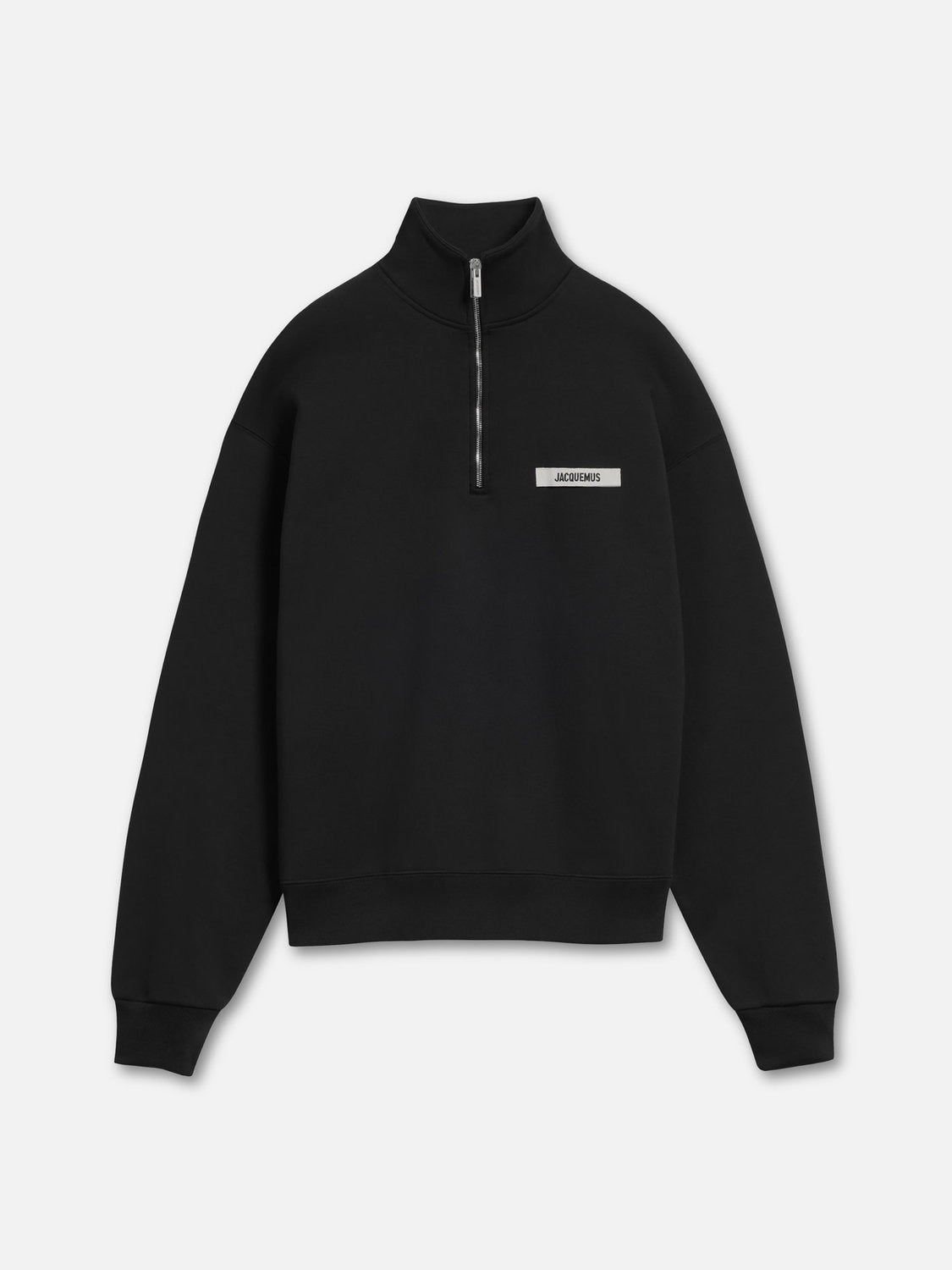 Grosgrain-Textured Knit Crewneck Sweater
