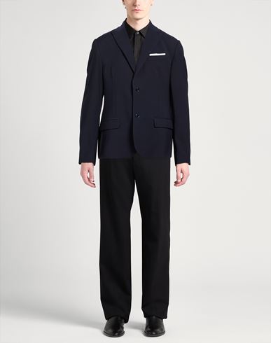 Man Blazer Midnight blue Size 38 Polyester, Viscose, Elastane