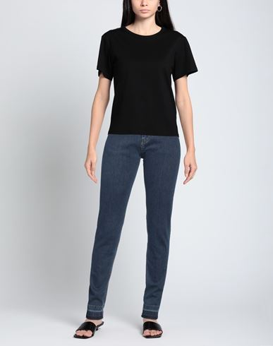 Woman Jeans Blue Size 6 Cotton, Elastane